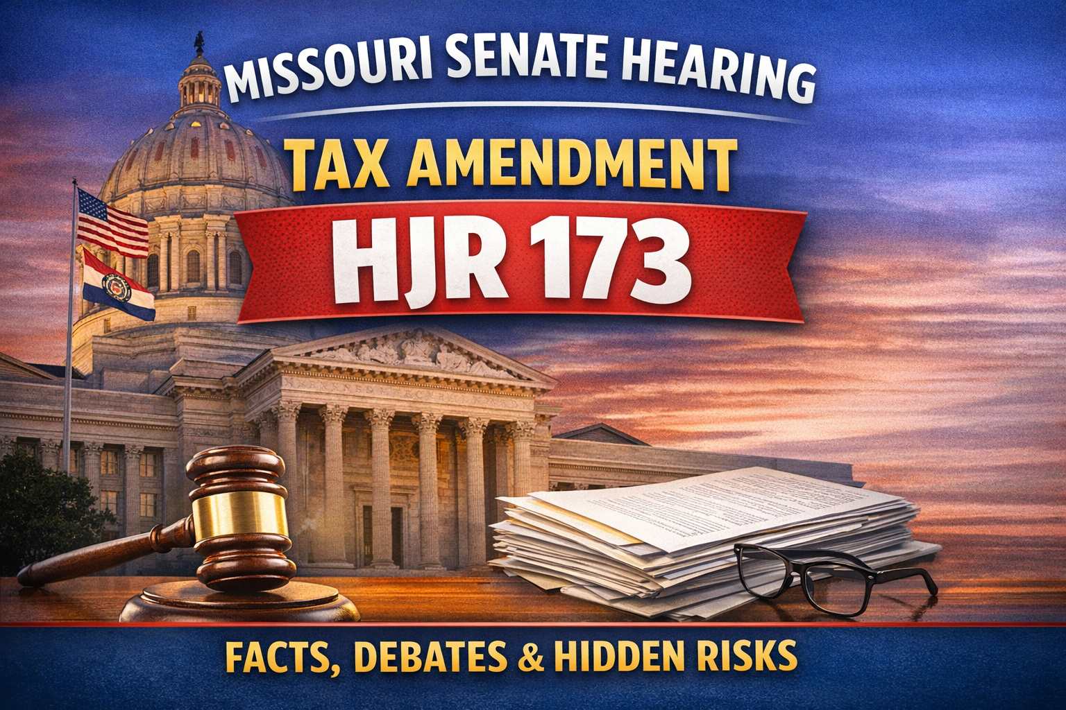 Senate hearing on HJR 173 and 174