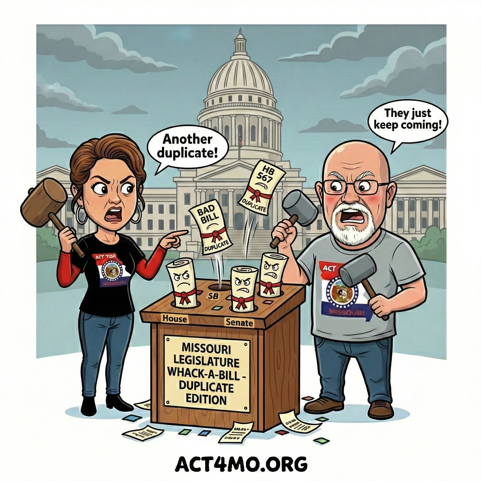Act for Missouri playing whac-a-mole with duplicate bills
